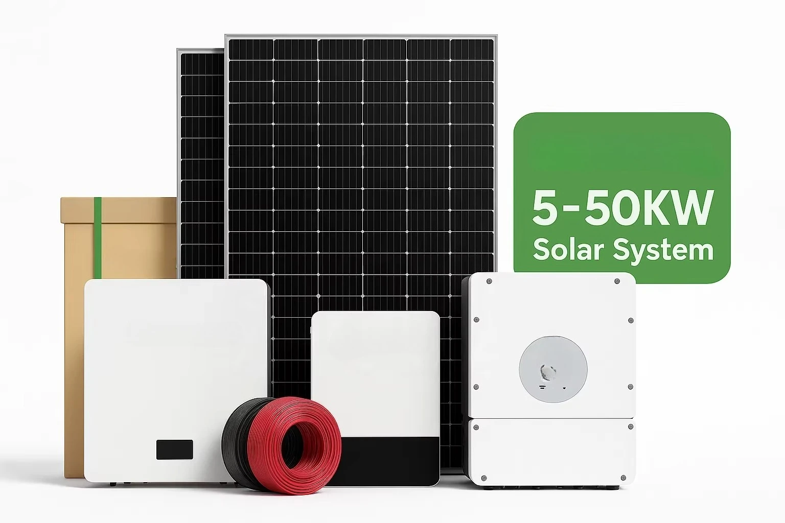 30kw Off-Grid Complete Solar Power System for Home Stackable Solar Panels with Battery Inverter Kit Renewable Energy Source