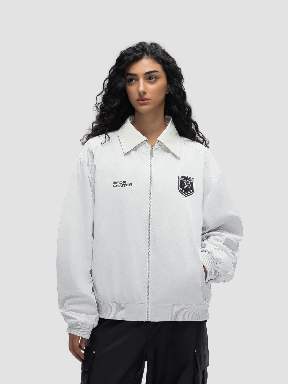 

FDR Original American Retro ort Pilot Jaet ex Autumn Winter Couple's Turn-down Collar Coat Loose Fit Long Sve