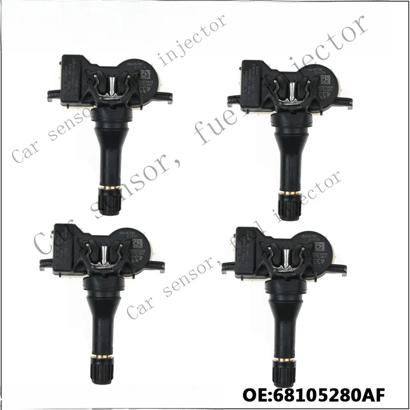 Q+ 4X TPMS Tyre Pressure Sensor Fits For Chrysler Pacifica Jeep Compass Renegade