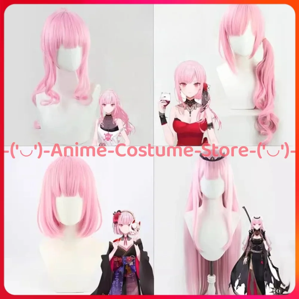 

Hololive EN VTuber Mori Calliope Cosplay Wig Anime Character Halloween Carnival Party Costume Wigs Heat Resistant Synthetic Hair