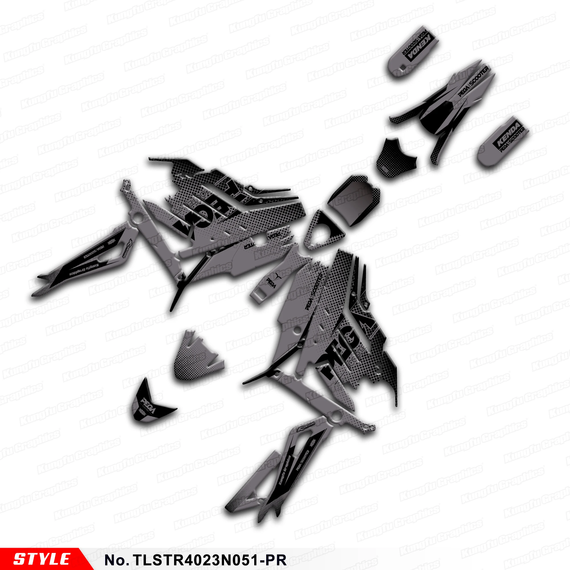 

Наклейки на графический лист JY Racing в комплекте для Talaria Sting MX с передней пластиной, вилка DNM Dirt eBike, защита