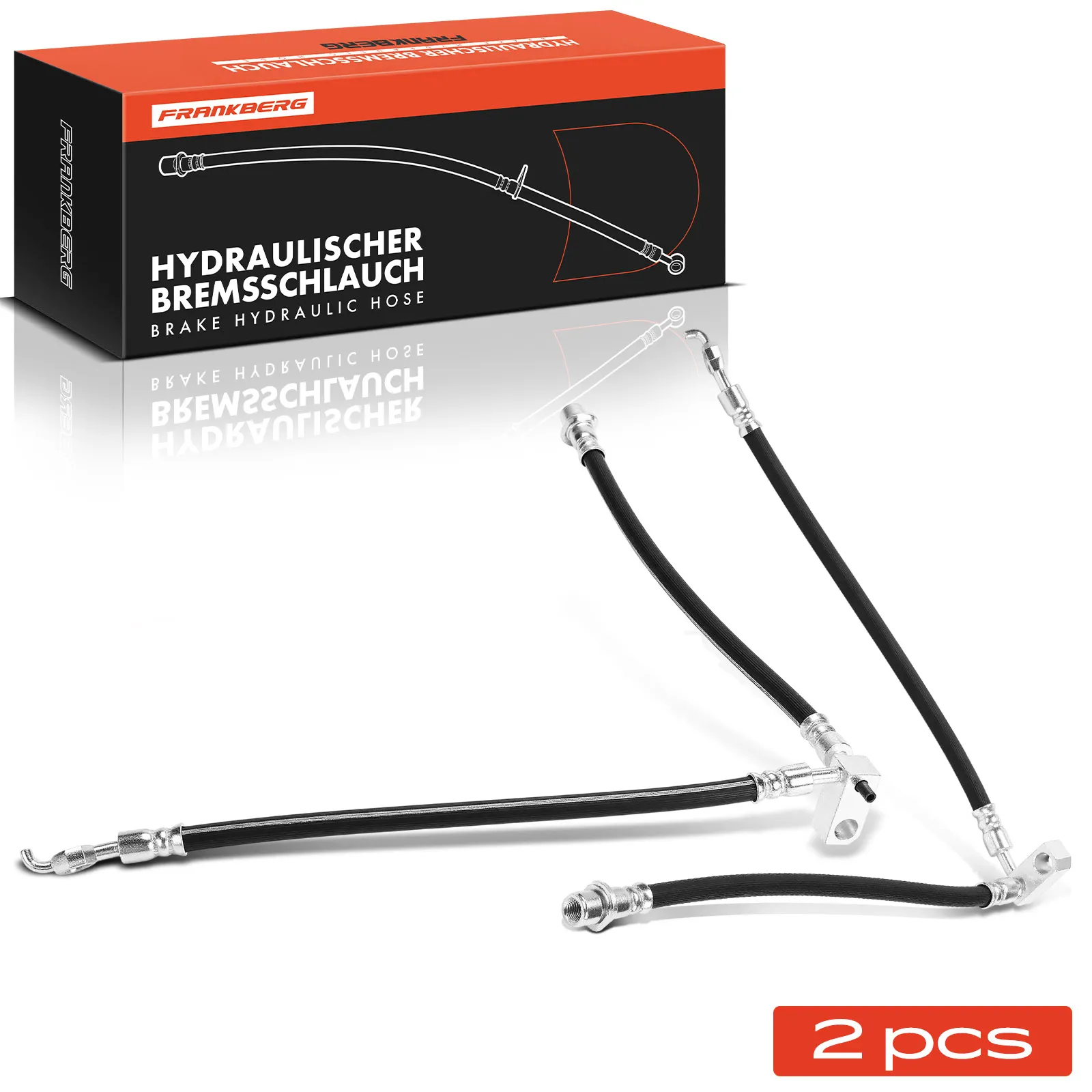 Frankberg 2x Bremsschlauch Hinterachse Links Rechts für Toyota Yaris P1 Yaris Verso P2 Yaris Verso Van 1999-2005 9094702C75