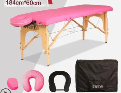 Lit portable valide avec table pliable.