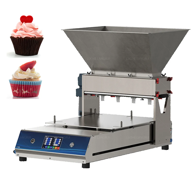 Automatic Desktop Cake Batter Depositor Paper Muffin Cupcake Filling Machine