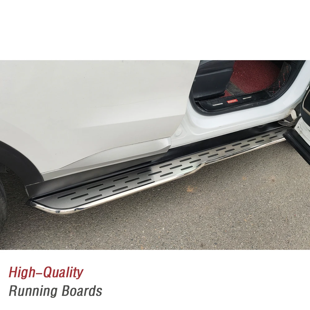 บันไดข้างรถยนต์อลูมิเนียม 2 ชิ้น สำหรับ Lexus GX 550 J250 ปี 2024 2025 ดีไซน์กันลื่นและเพิ่มสไตล์ภายนอก