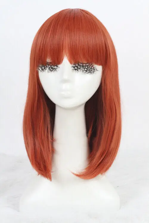 35cm medium Orange-red Uta No Prince Sama Nanami Haruka Straight Cosplay Wigs