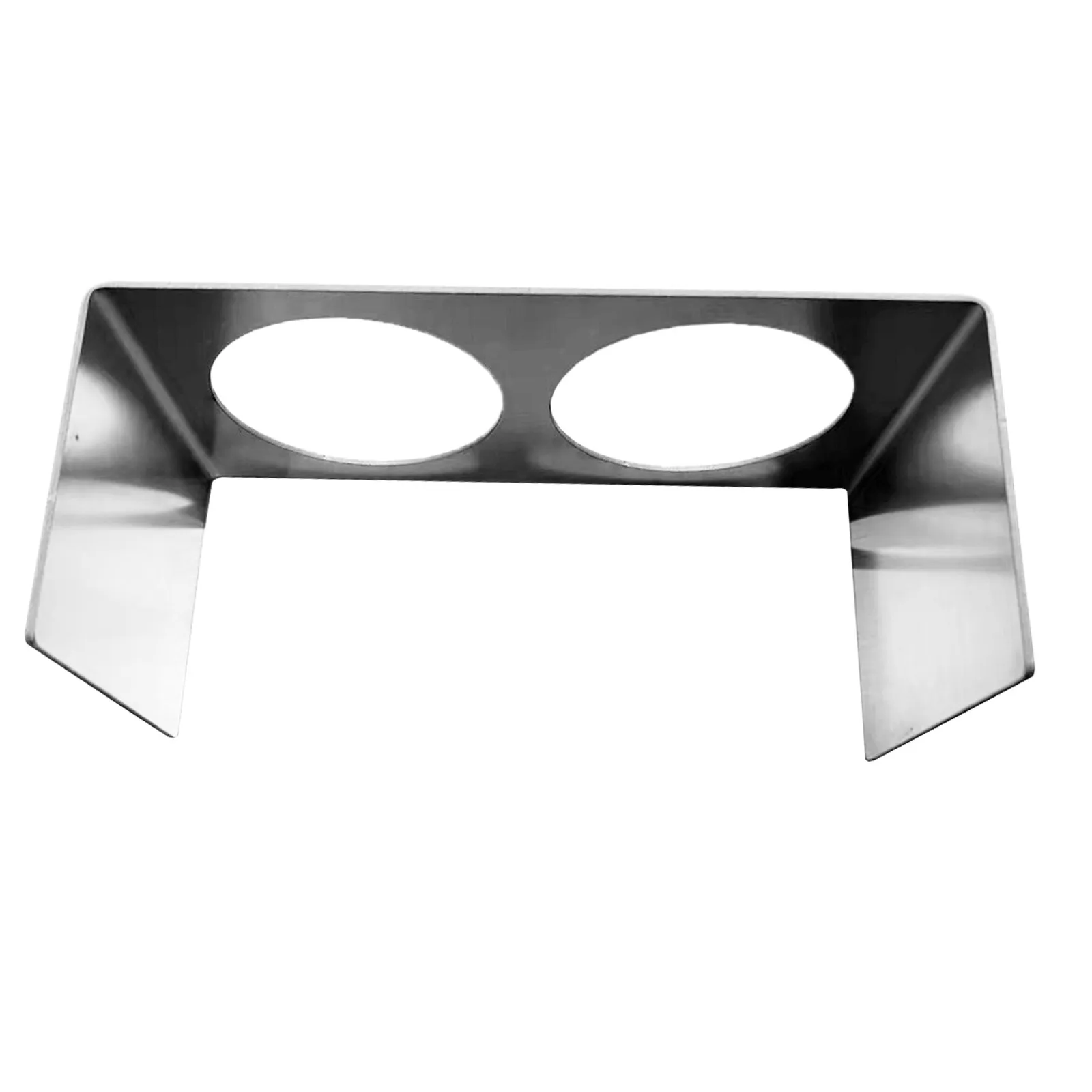 Stainless Steel Shaker Bottle Stand 2 Holes Fixed Non-Tip Cocktail Shaker Stabilizer Base Secure Retention Rack for