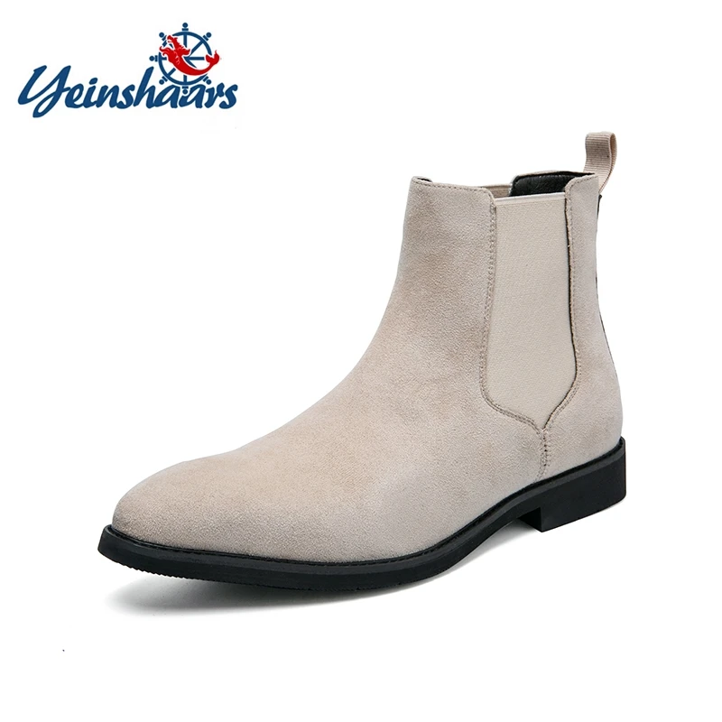 

New Chelsea Boots Men Suede Leather Decent Men Ankle Boots Original Male Short Casual Shoes British Style Winter Spring Boots