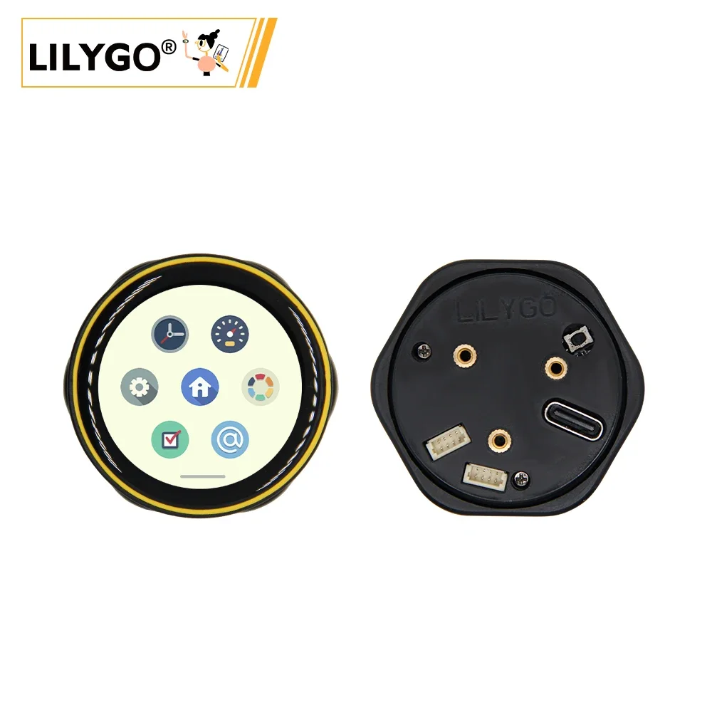 

LILYGO T-Encoder-Pro ESP32-S3 Rotary Encoder CHSC5816 ESP32-S3FN4R2 Circuit Board 1.2 inch AMOLED Touch Display Wireless Module