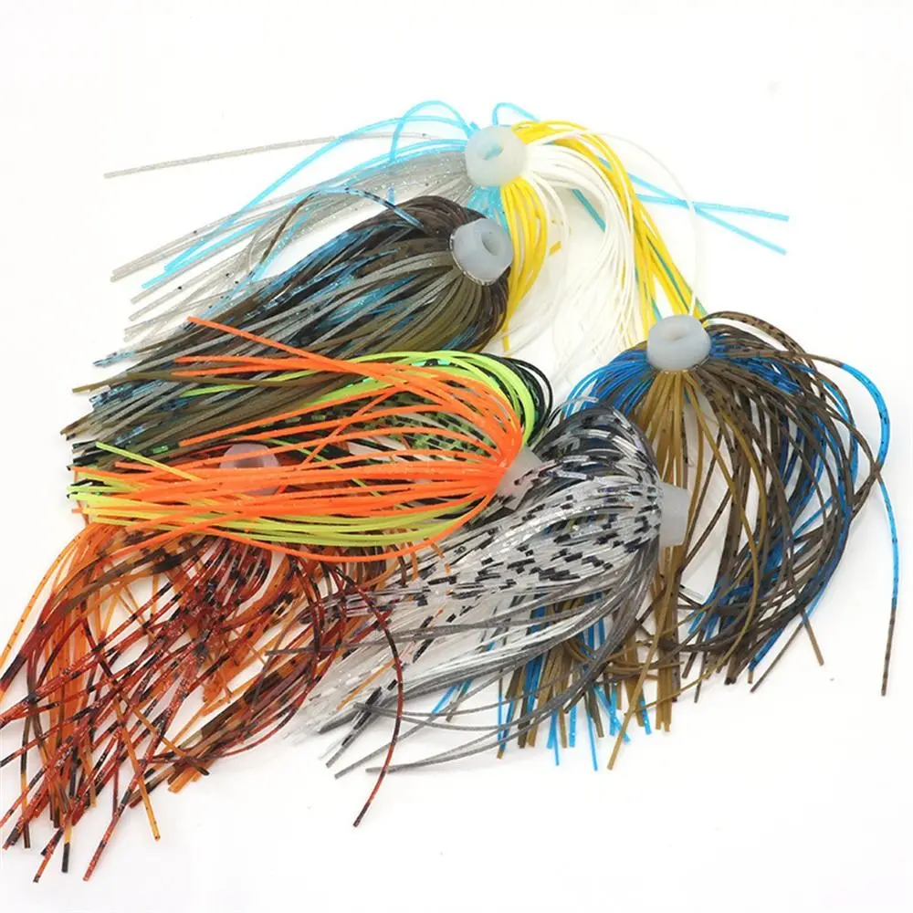 Elastic Silicone Skirts Carp Fishing 88 Strands Bass Jigs Buzzbaits Spinner Soft 64mm Umbrella Sensation Skirts Jigging Lure