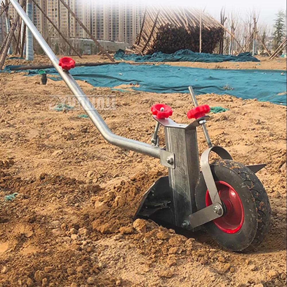 Portable Garden Loosening Soil Manual ridge Tillage Machine Handheld Agricultural Hand-pulled Plow