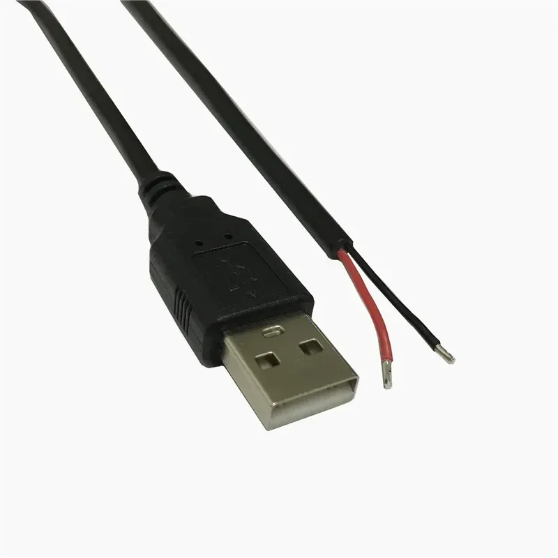 0.5 square USB male cable, 2-core data power charging cable, fan fluorescent plate, LED light bar, single head USB cable