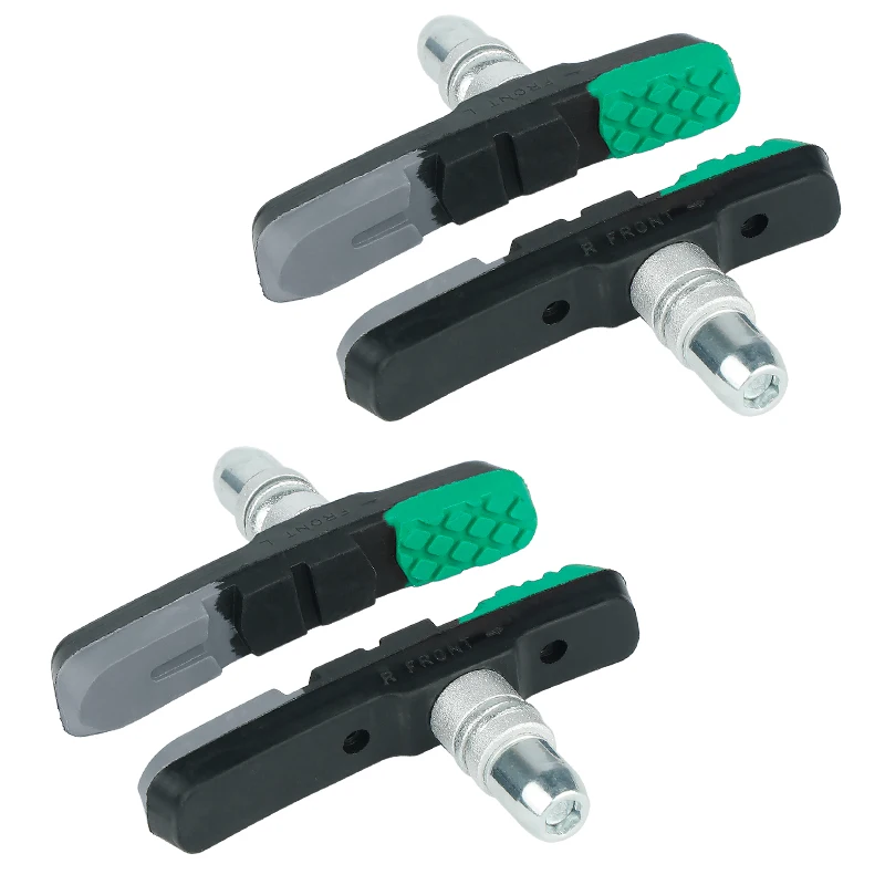 Robuste, strapazierfähige Gummiblöcke für MTB-Linear-Pull-V-Klemmbremsen, 70 mm V-Bremsbeläge für Nass- und Trockenbedingungen mit Metallfelgen