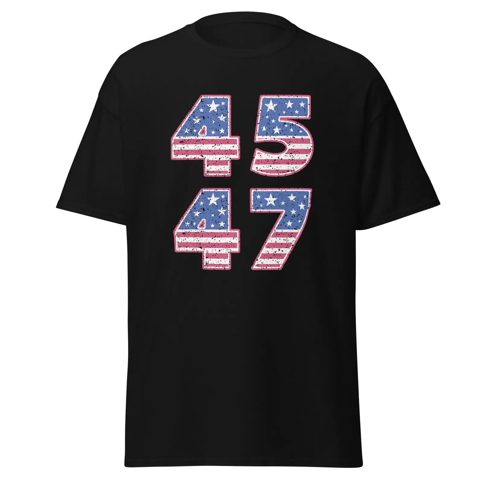 45 47 American Flag Donald Trump 2024 T-shirt ReElect Gift Vote Unisex tee