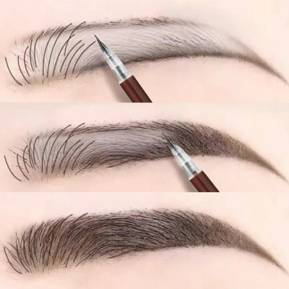 New Colorfast Liquid Eyebrow Pencil Ultrafine Pencil Lying Silkworm Eyeline Waterproof Non-smudge Lasting Outline Shadow 1Pc