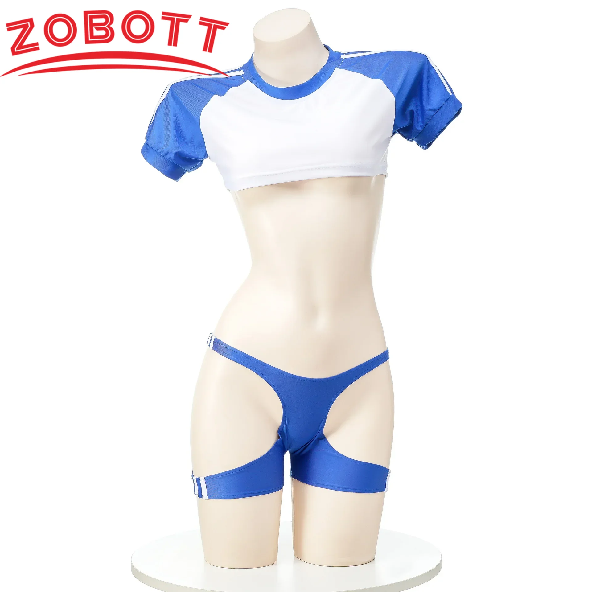 Japanese Student Gym Outfit Anime Short Gymnastics Uniform Cosplay Costume Women Shorts Set Role Play Underwear Hollow Lingerie