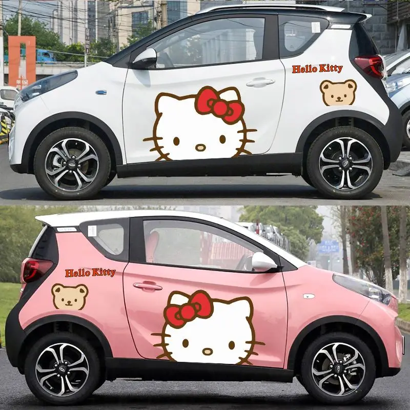 

Наклейки для кузова автомобиля Sanrio с защитой от царапин и солнцезащитным покрытием