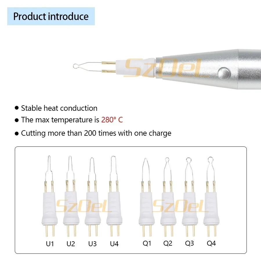 Dental Gutta Cutter Dental Adhesive Trimmer with One Click Quick Heating and  Equip Eight Different Cutting Heads Available