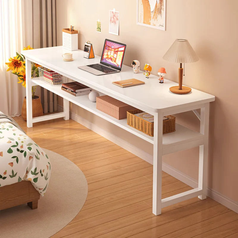 Desk Girls Bedroom Household Long Table, Rectangular Against The Wall