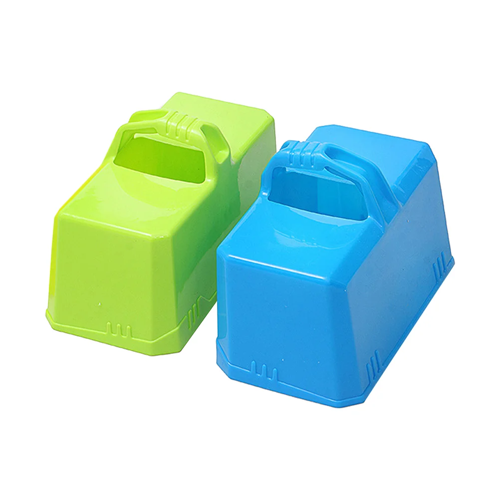 2 Pcs Sand Block Molds Brick Model Building Blocks Snow Maker Set Plastic Child