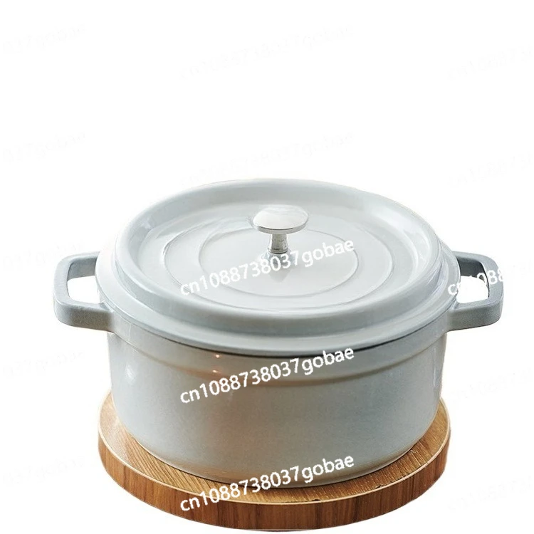 

Эмалированный горшок, трюфель, белый чугунный горшок, суповое тушеное мясо, бытовая индукционная плита, кастрюля для тушеного супа