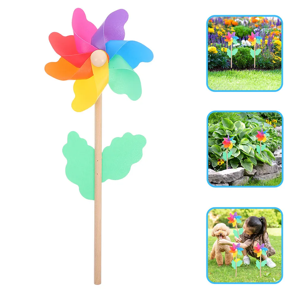 

Multicolor Pinwheel Ornaments Vibrant Garden Windmills Decorations Rainbow Windmill Toys Party Favors