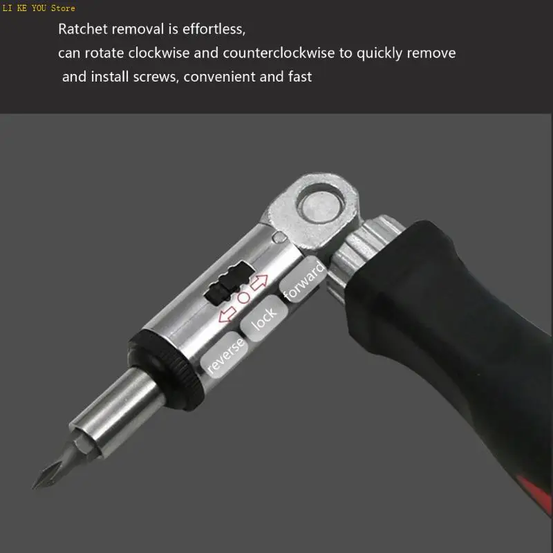W3JE Ratchet Screwdriver 180 Degree Foldable Screwdriver Set Lock Disassemble