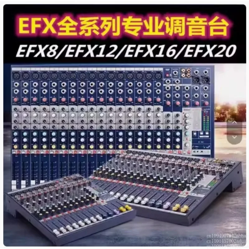 Soundcraft Efx8 Efx12 Efx16 Efx20 Road Professional Stage Performance Conference Mixer