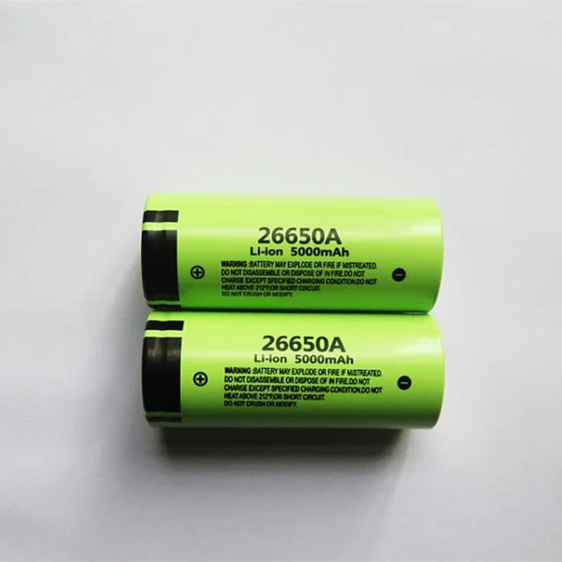 Nowy oryginalny akumulator litowo-jonowy 26650A 3.7V o dużej pojemności 5000mAh 4.2V akumulator zasilający 15A 1200 cykli rozładowania