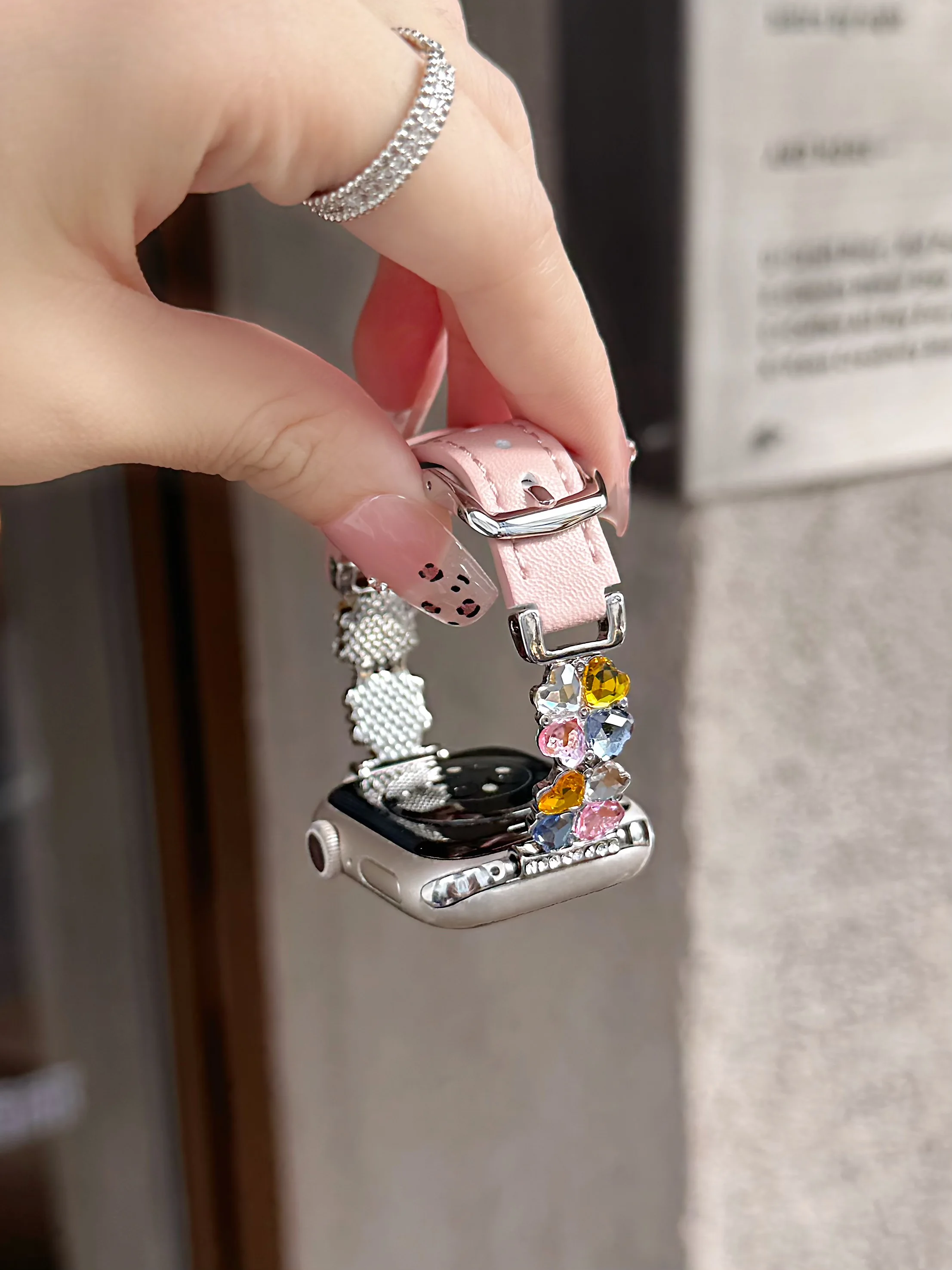 Rhinestone Inlaid L… - image