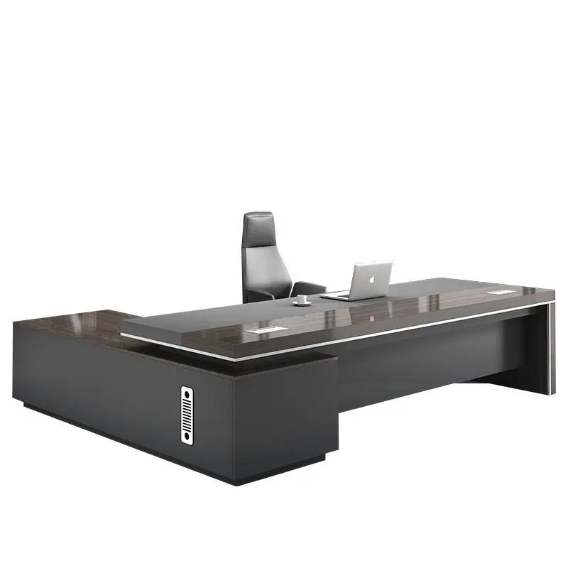 

2025 новая модель в магазин босса, простой современный президентский стол, офисная мебель, светлый роскошный менеджер, большой классный стол