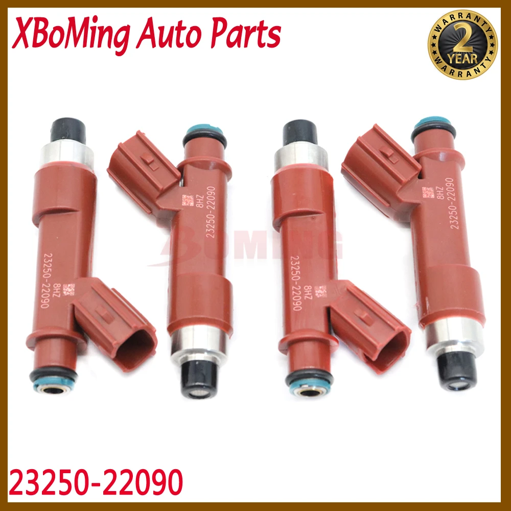 4pcs 23250-22090 Fuel injectors Fit For Toyota Corolla ZZE142 1ZZFE Matrix 1.8L 2004-2008 2325022090 23250 22090