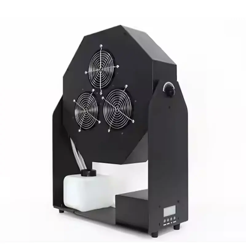 Butoy 120W Mini Bubbles Spraying Machine RGBW DMX Control 12pcs LED 3 Eyes Bubble Machine for Wedding DJ Disco Party Dance Show image 2