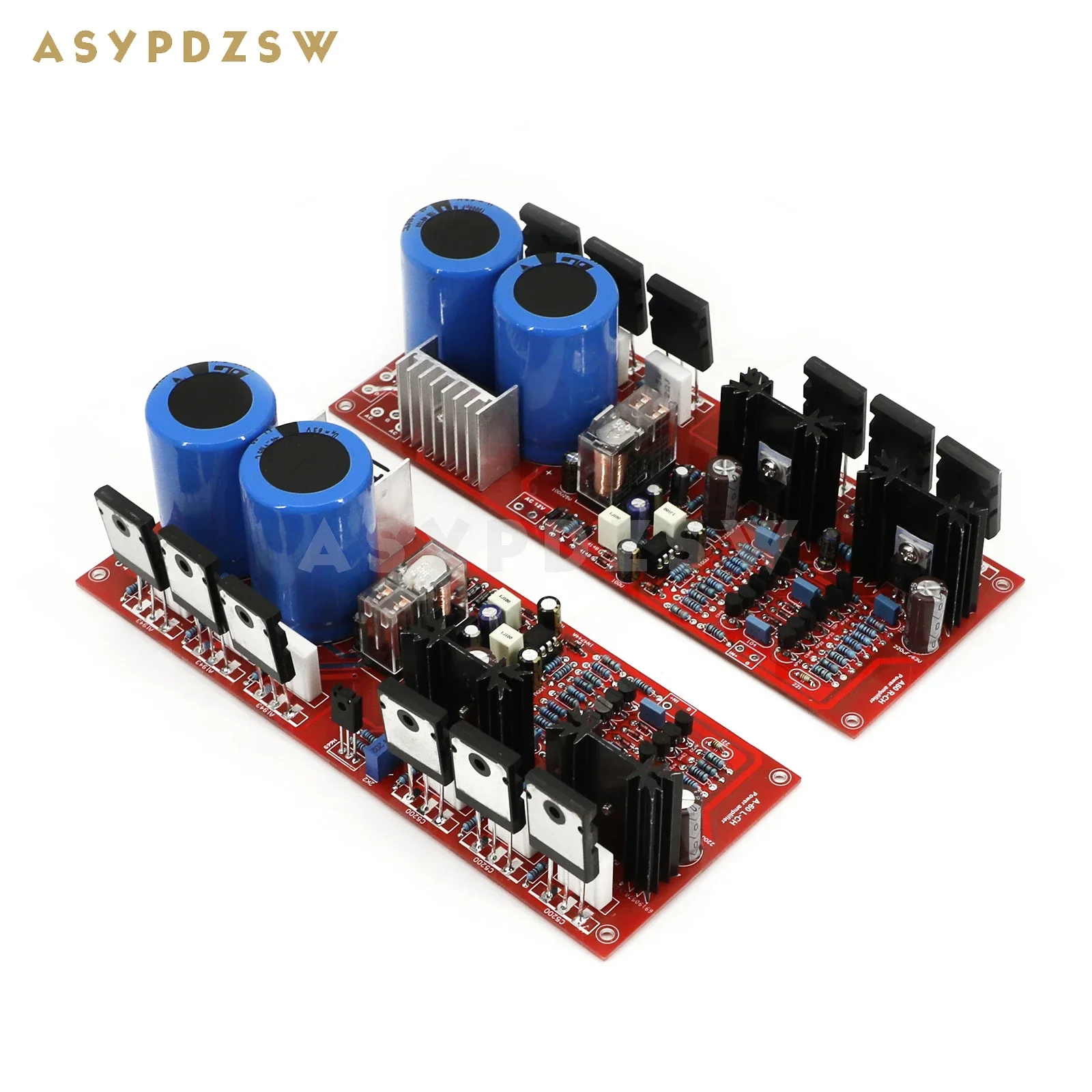 Base de amplificador de potência estéreo A-60 TTA1943/TTC5200 no circuito accuphase A60 Placa finalizada 200W + 200W