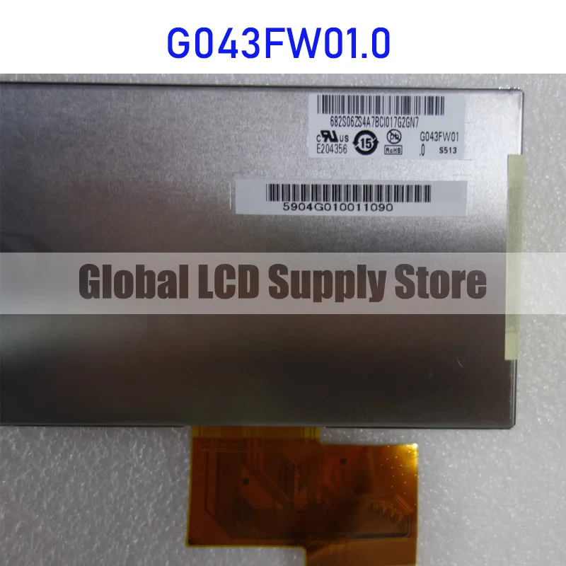 G043FW01.0 Original 4.3 Inch LCD Display Screen Panel for Auo Brand New and Fast Shipping 100% Tested