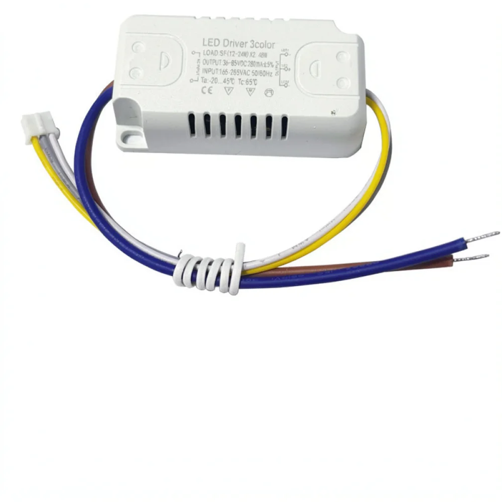 External LED Driver 48W Power Supply For Ceiling Light Dual Color Converter Transformer Lighting Repair Replacement Module
