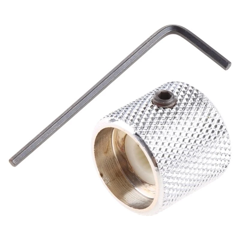 Knob Button Tone Volume Dome Knob For Guitar Bass FD TL Metal Chrome - Image 3