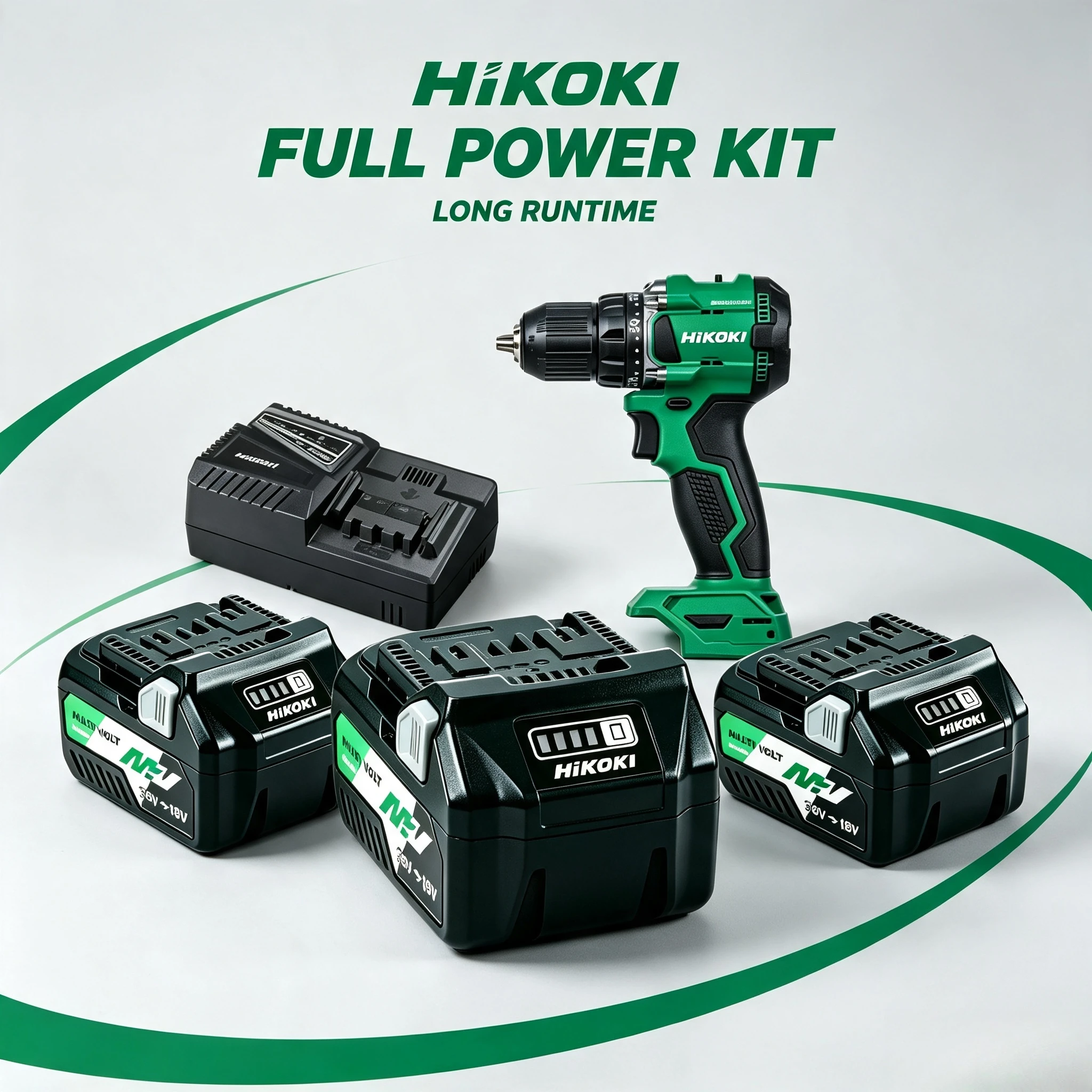 HiKOKI BSL36A18 18V/36V Rechargeable Battery, Smooth automatic voltage shift, works with all 18V & 36V HiKOKI cordless equipment