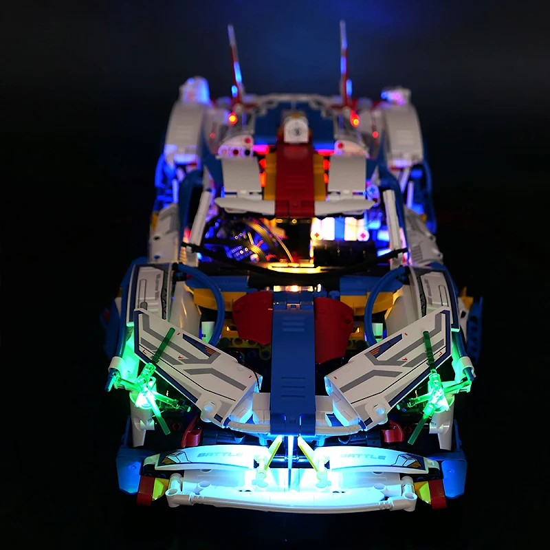 Zestaw oświetlenia LED RC do technicznego samochodu sportowego LEGO 88320 (tylko światło LED, bez modelu bloku)