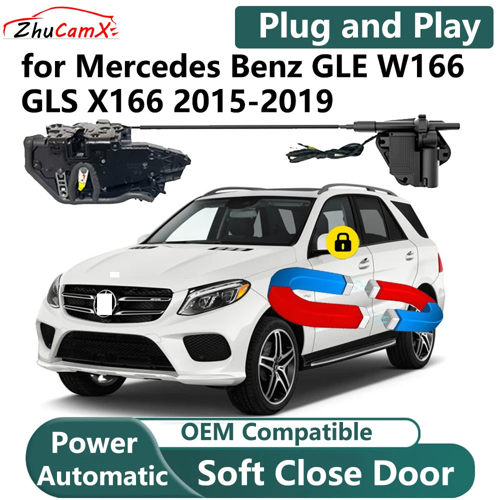 

for Mercedes Benz GLE W166 GLS X166 2015-2019 Car Electric Soft Close Door System Power Closing Door Latch Lock Plug and Play