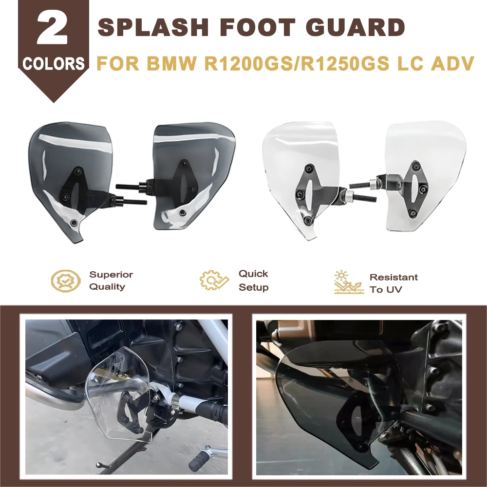 

Motorcycle Acrylic Splash Foot Guard Protector Rear Mudguard Fender Cover Protection For BMW R1200GS R1250GS LC ADV Adventure