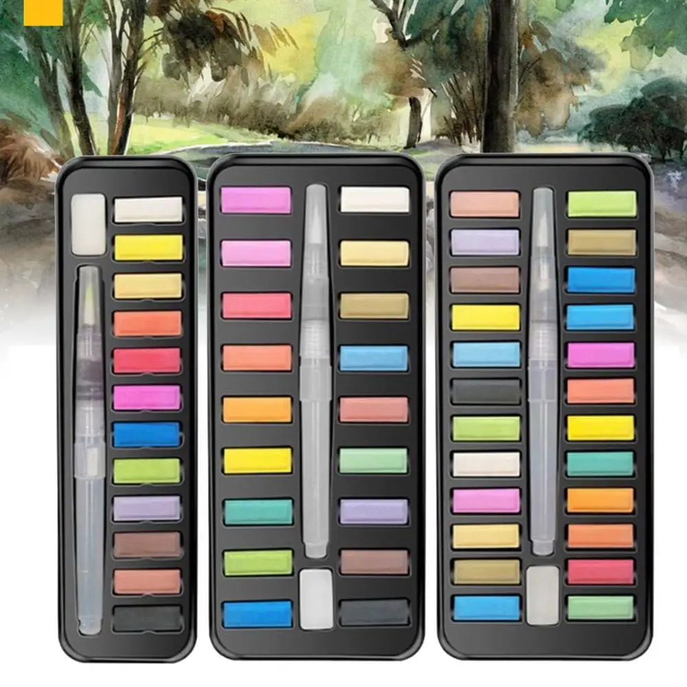 Watercolor Paint Set Compact Watercolor Paint Sturdy Fast Drying  Modern Portable Painting Art Kit