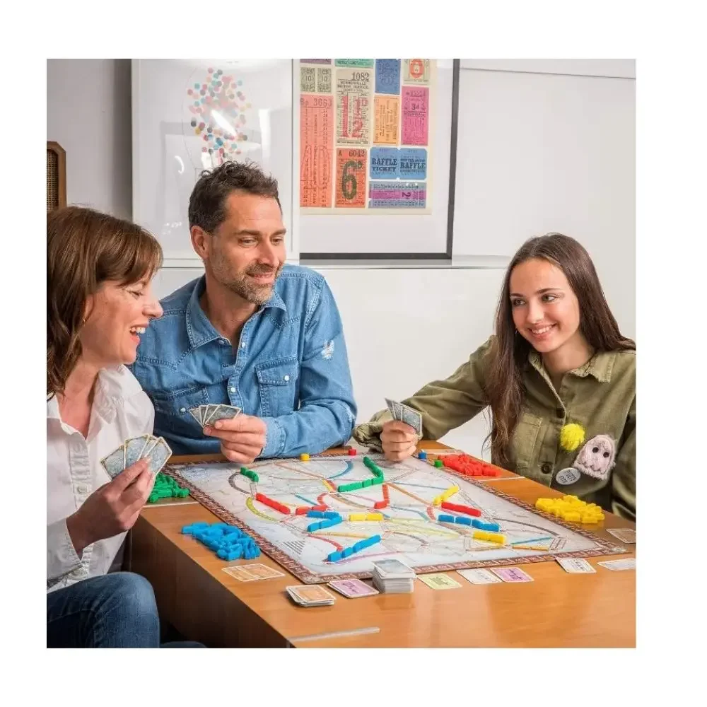 Us and Europe Edition Adventure Ticket to Ride First Journey Train Adventure, divertido juego familiar para niños y adultos
