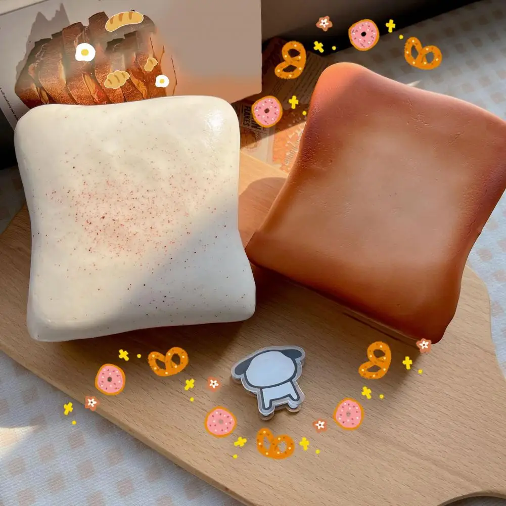 Zachte Tender Toast Langzaam Stijgende Kleverige Bes Aardbei Toast Maïs Brood Knijp Speelgoed Fidget Speelgoed Stress Release Hand Relax Gift