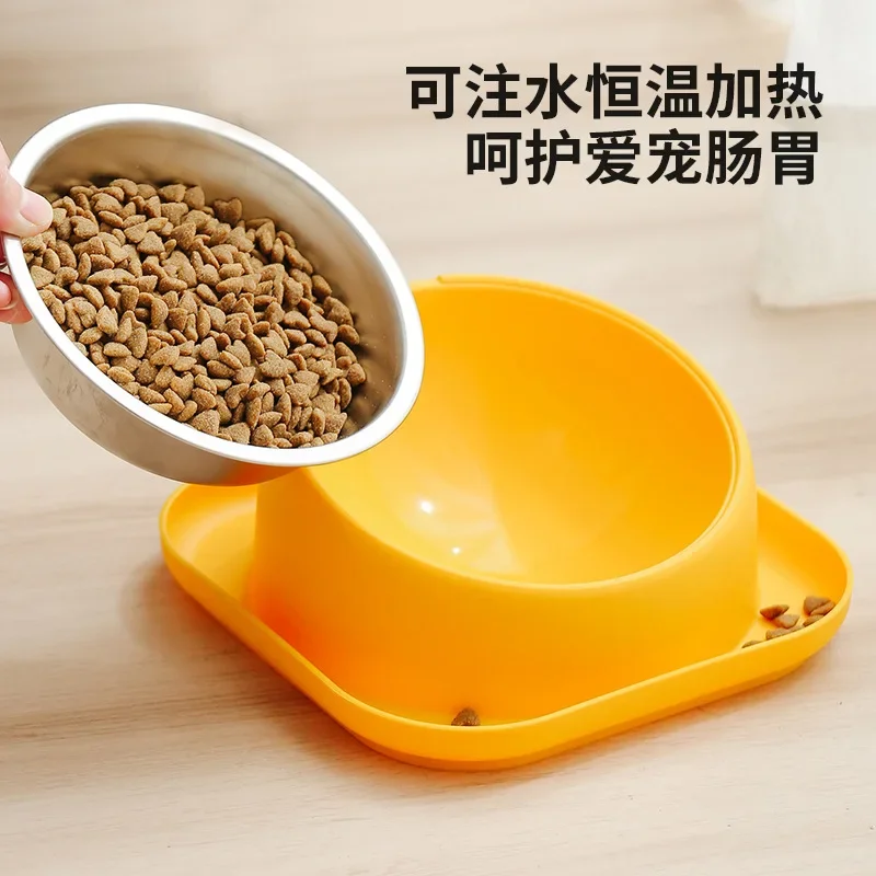 Pet Food Bowl 15 Degrees Slope Safeguard Neck Anti-Ant Cat Feeder Anti-overturning Non-Slip Bowl for Dogs Cats Puppy Kitten