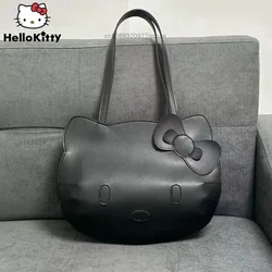 Sanrio Hallo Kitty Mädchen Herz niedlich 3d Cartoon geformt Pu Einkaufstasche Frauen Single Shoulder große Kapazität Student Griff Tasche