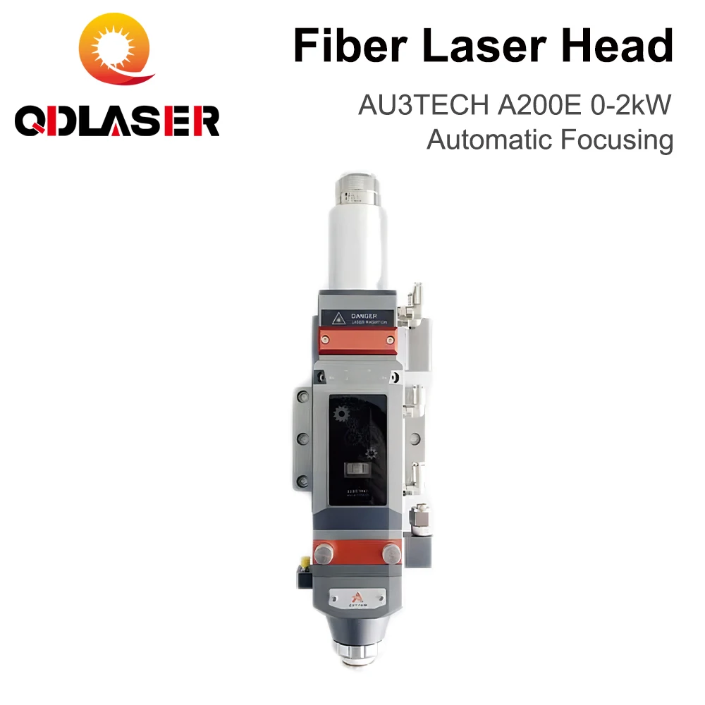 QDLASER Fiber cutting laser head AU3TECH A200E 0-2KW Automatic Focusing D30 CL100 FL125 for Laser Cutting Machine