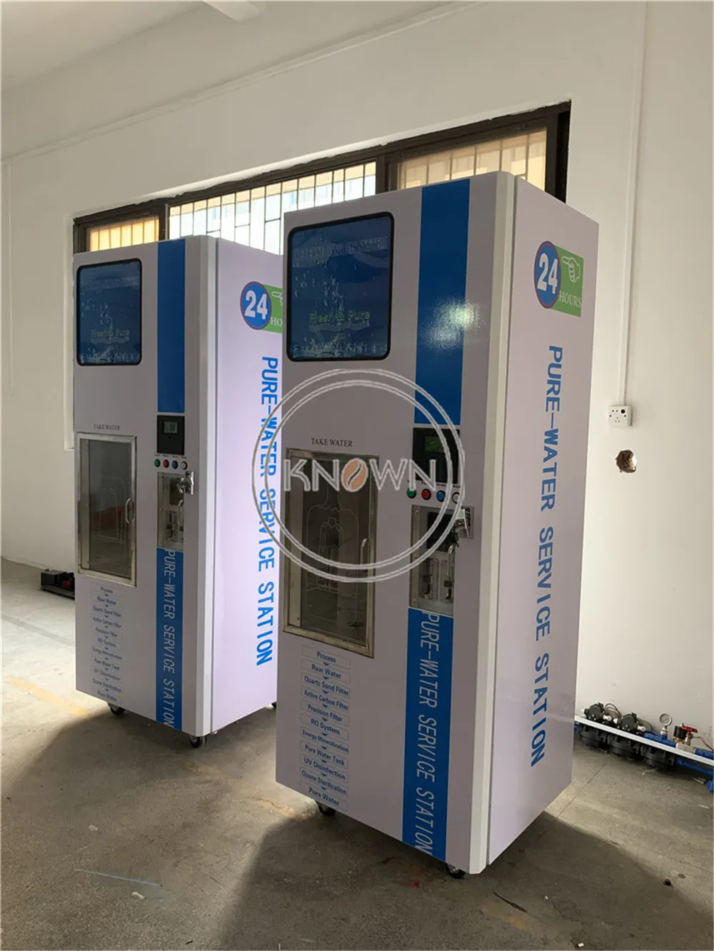 800gpd Coin Bill Credit Card Operated Purified RO Water Vending Machine Commercial Alkaline Water Vending Machine for Sale