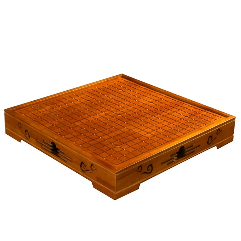 Chinese Chess Go 2-in-1 Chessboard Double-sided Solid Wood Chess Table Gobang Children's Student Adult Set