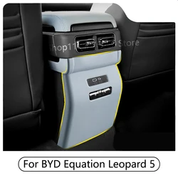 For BYD Equation Leopard 5 2023 2024 Car Rear Anti Kick Cover ABS Anti Scratch Anti Panel Cover